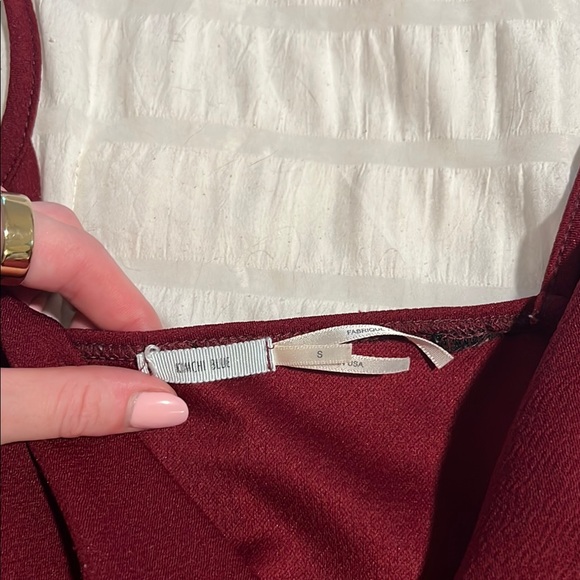 Kimchi Blue Maroon Wrap Romper - Picture 2 of 3